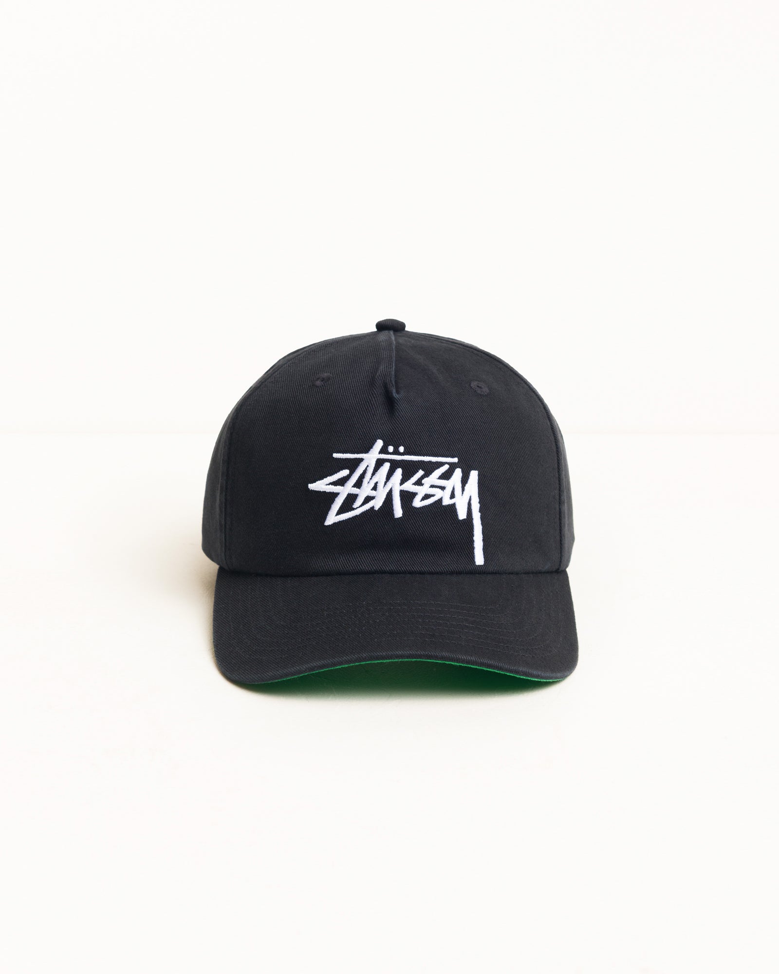 Stussy Big Stock Snapback Cap cappello nero cotone 58cm