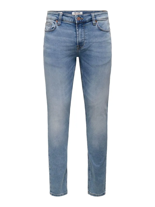 Only & Sons Loom jeans slim uomo blu denim elasticizzato