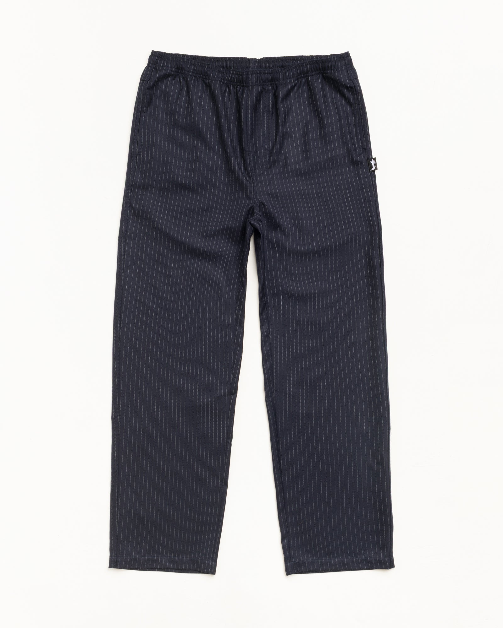 Stussy Pants Striped Wool Beach Pant pantalone Navy Pinstripe lana