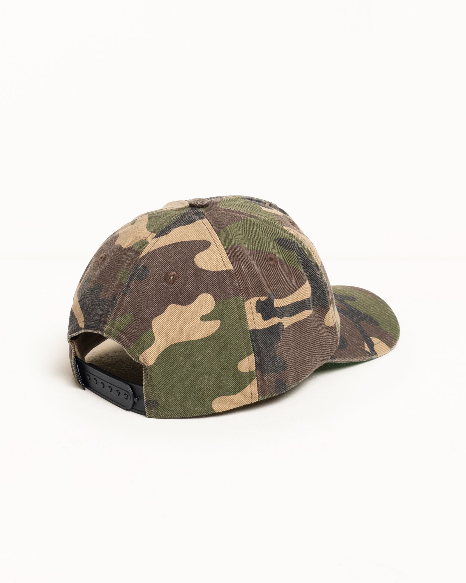 Stussy Headwear Mid-Depth Big Stock Snapback cappello camo cotone