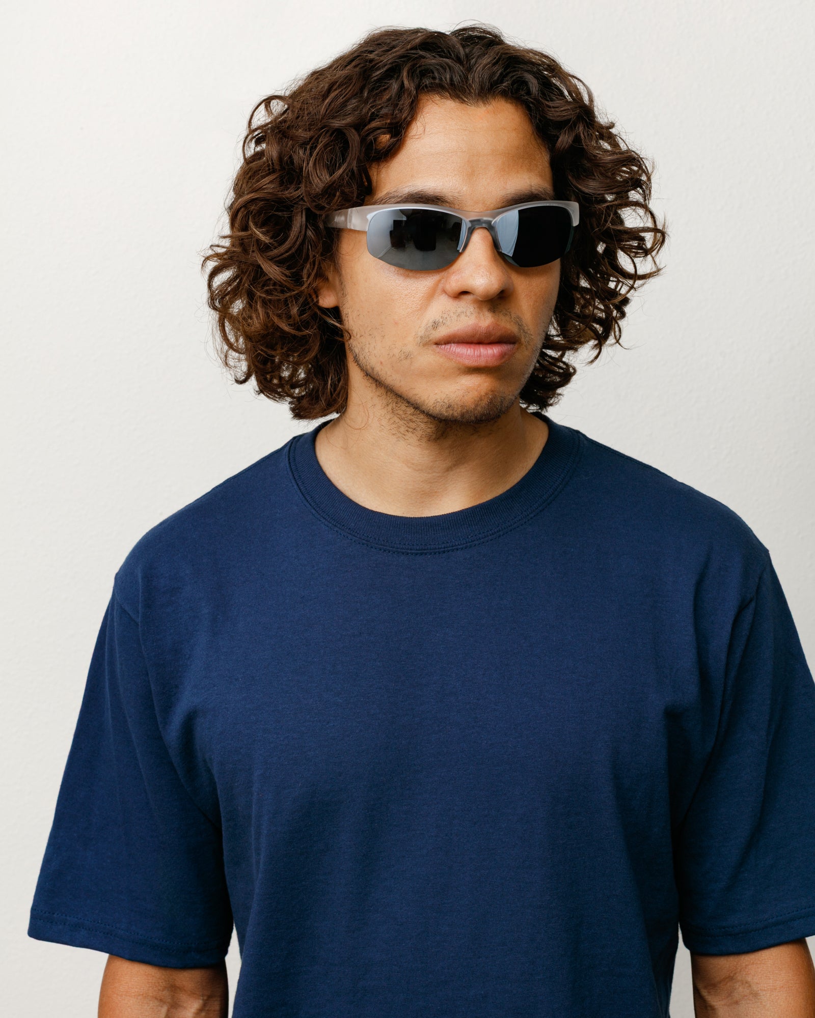 Stussy Hiro occhiali da sole Frost Clear specchiati polarizzati