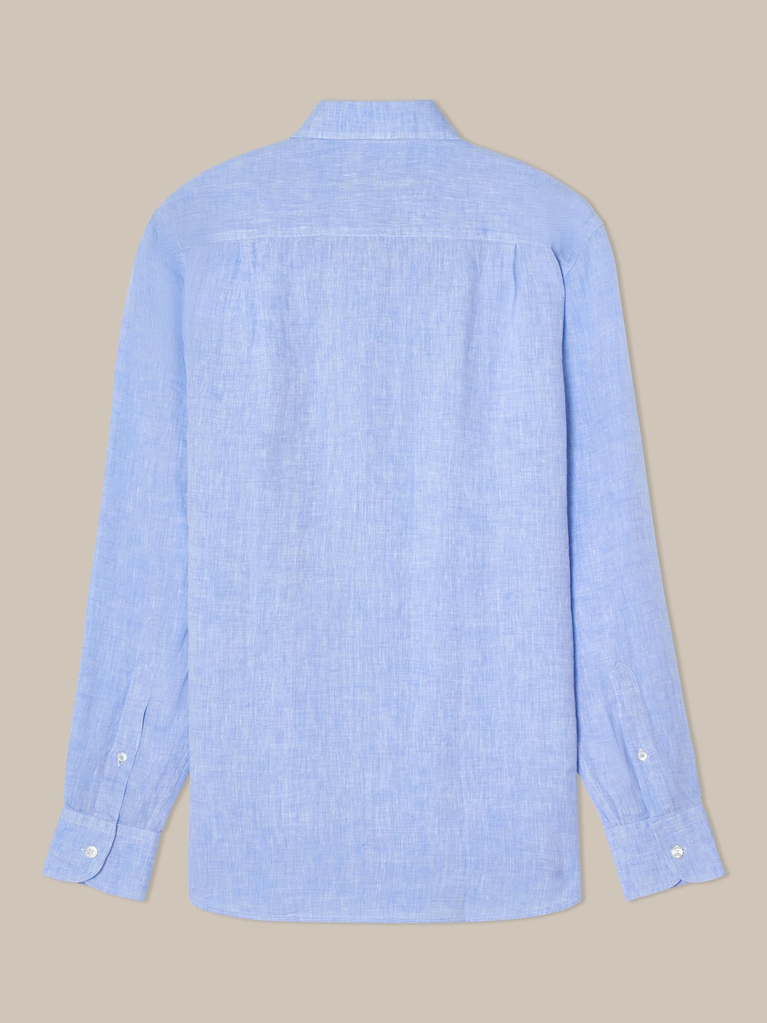 Robert Talbott Morgan Camicia Lino Blu L
