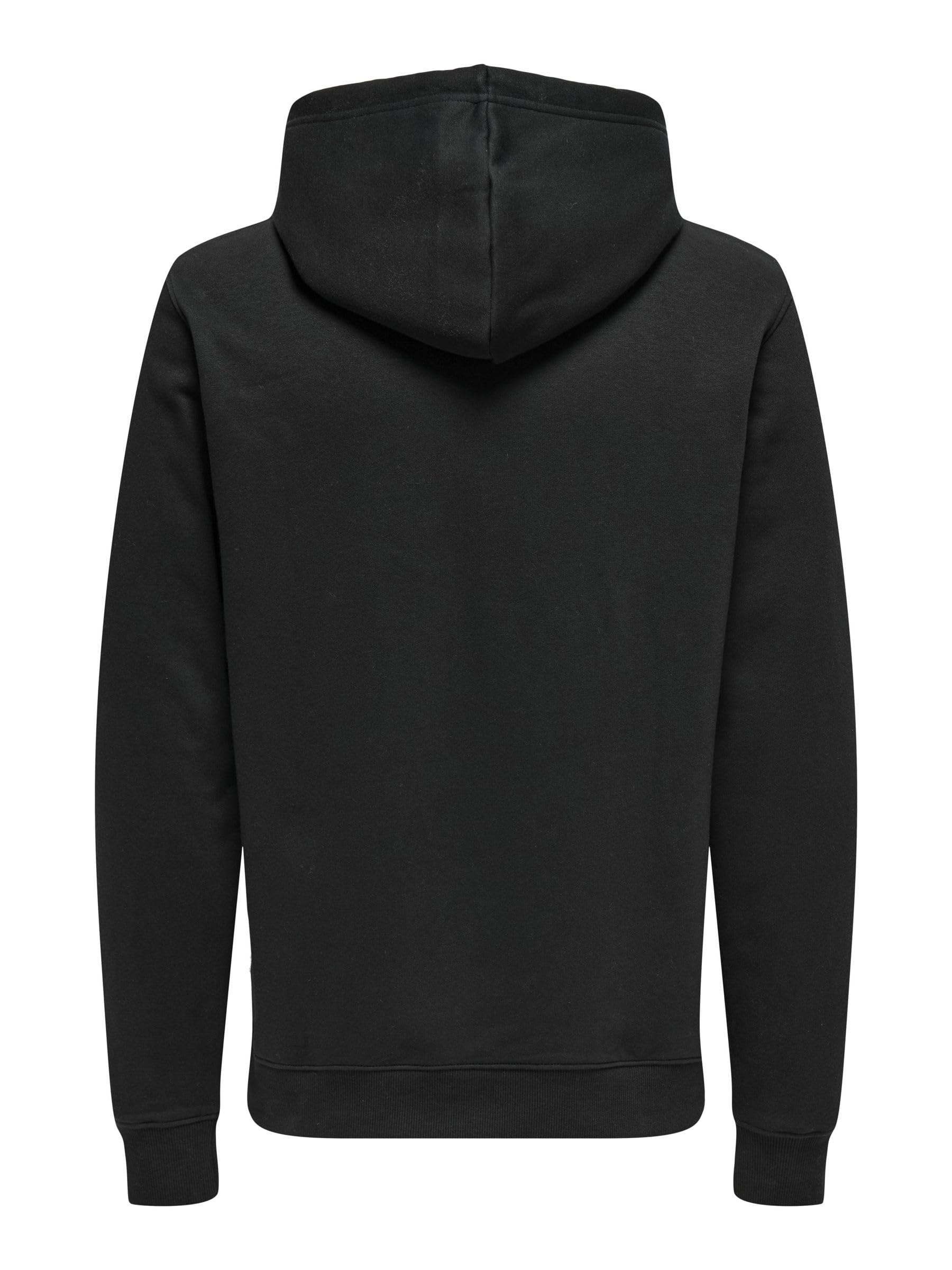 Only & Sons Onsdawson Felpa uomo Jet Black cappuccio