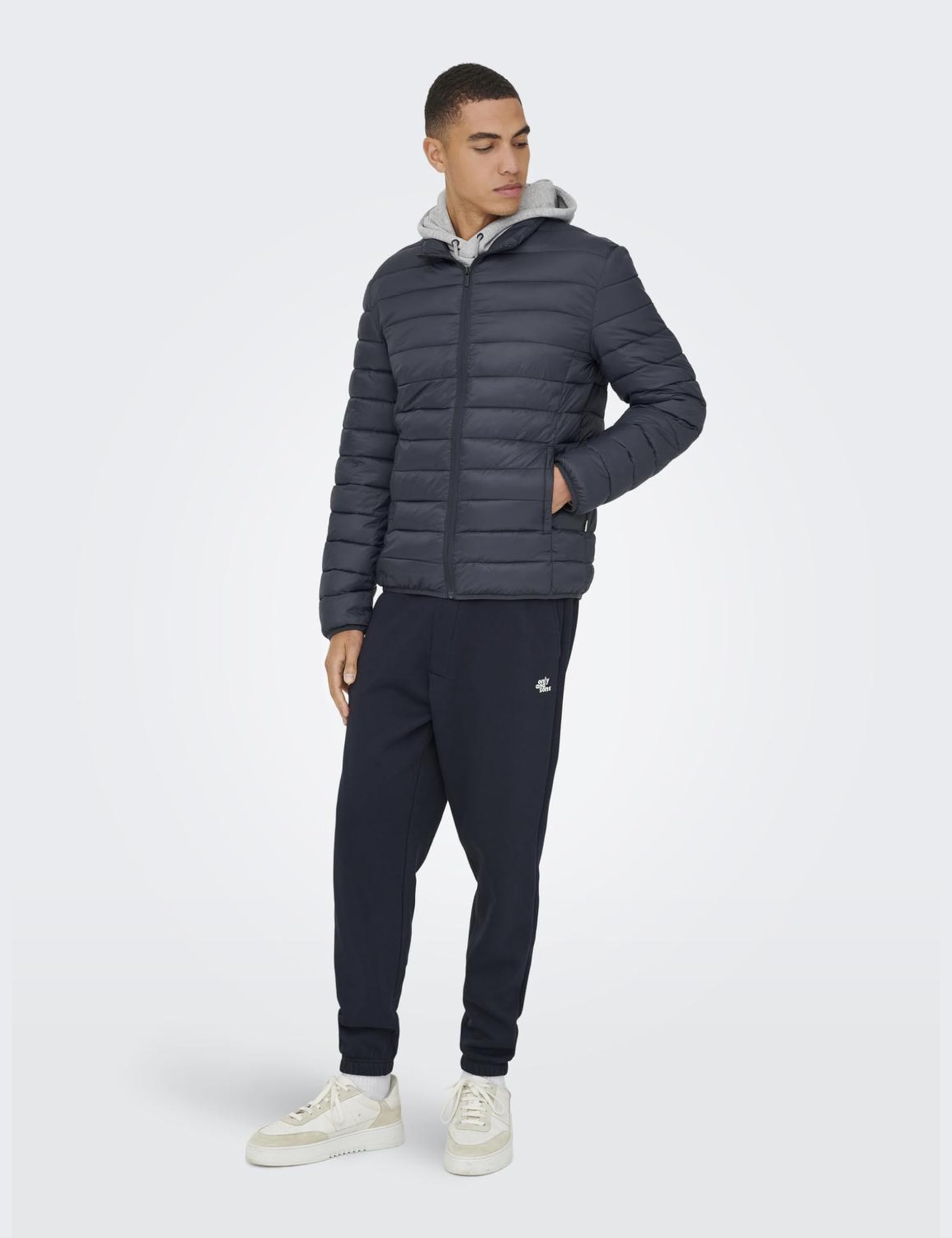Only & Sons Onsgavin Life Light Giacca Trapuntata Uomo Nero Taglia L