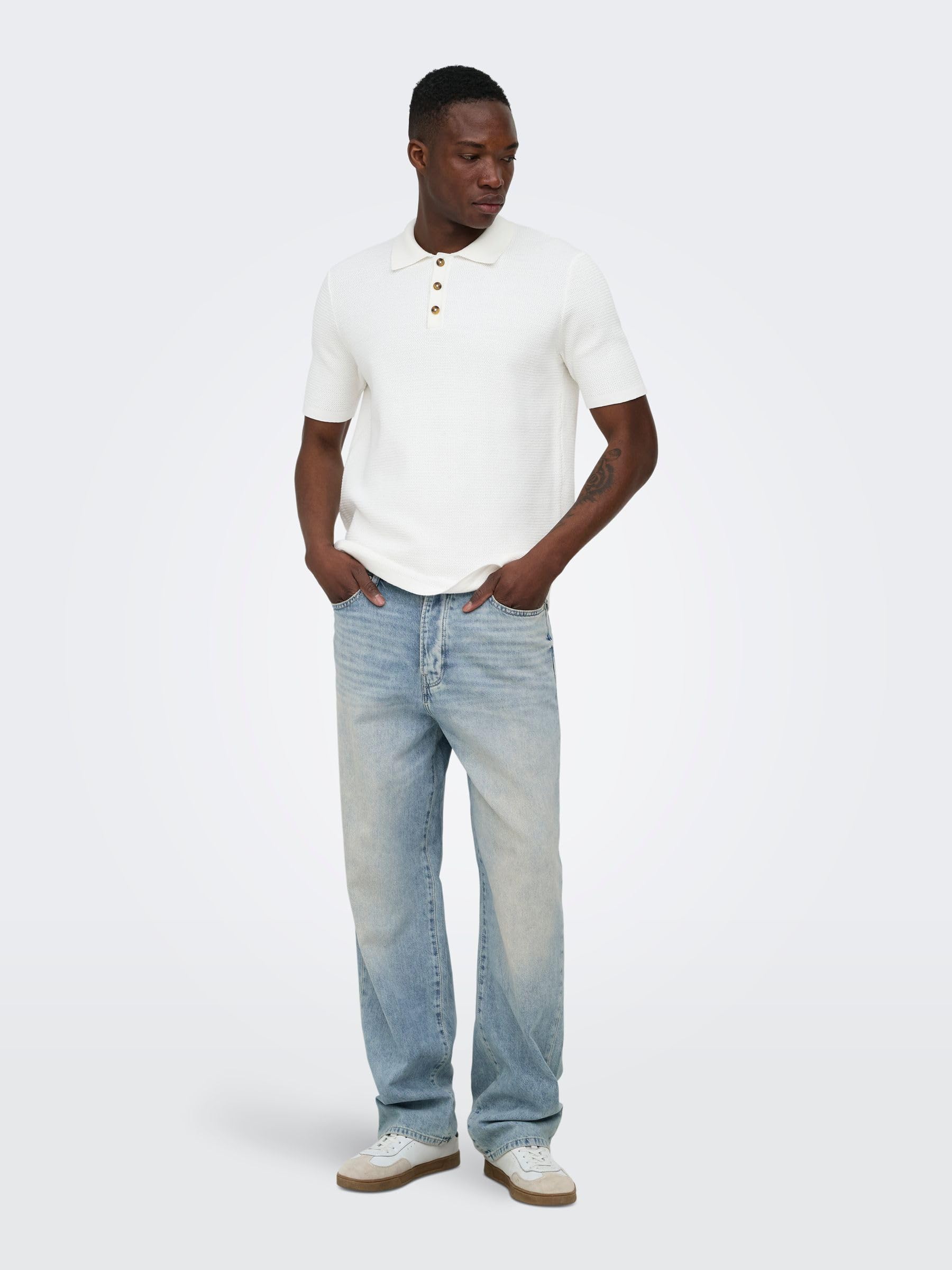 Only & Sons OnsFade Vita Media Loose Fit Jeans Uomo 30W/34L