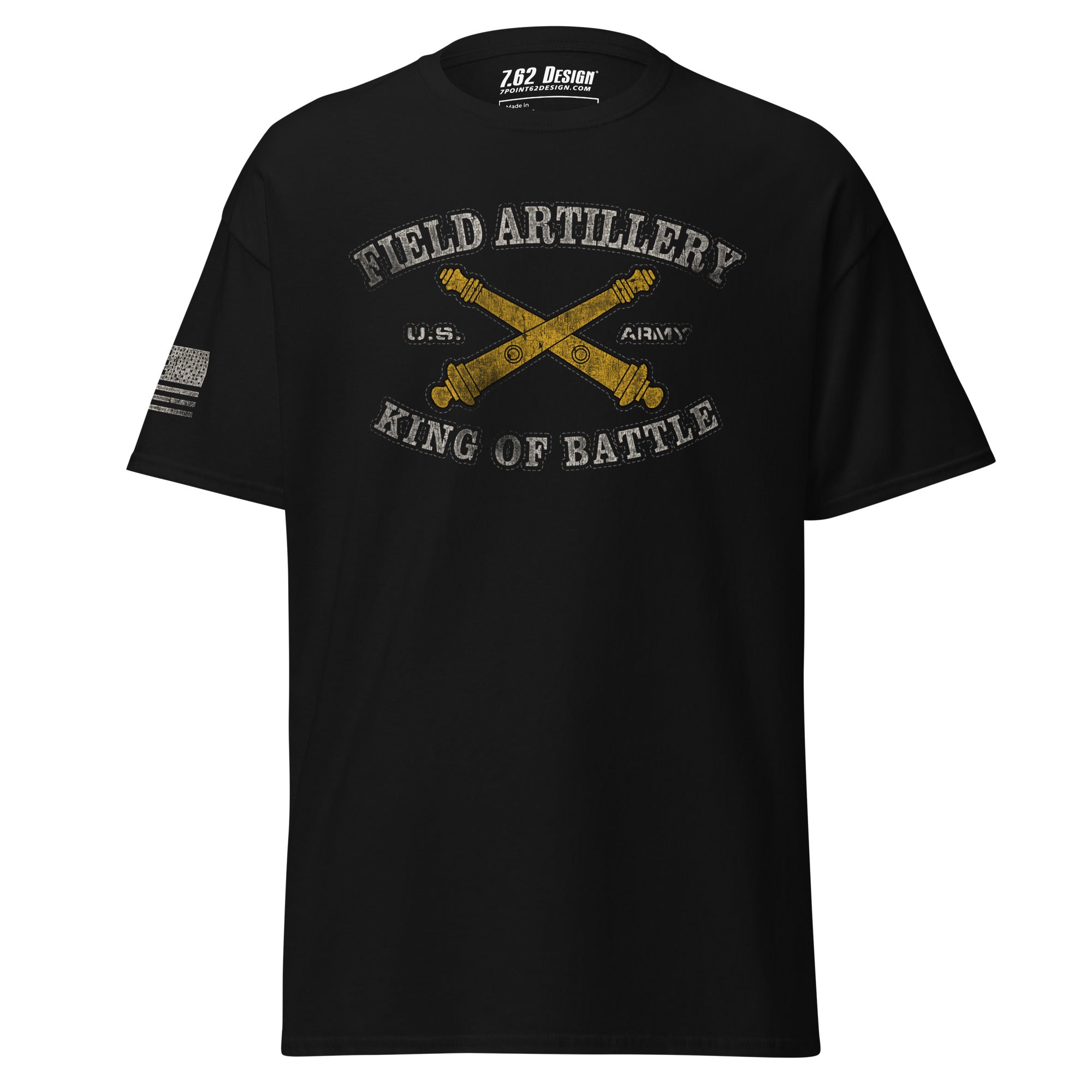 7.62 Design Field Artillery maglietta uomo nera cotone