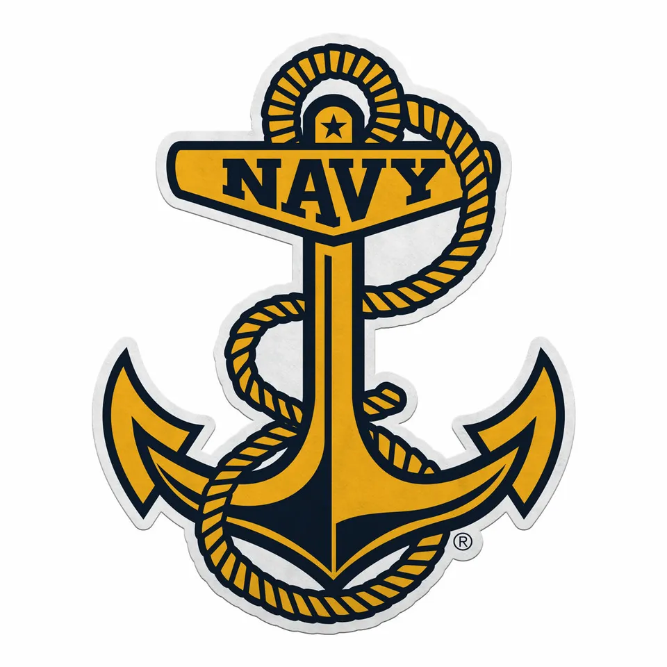 7.62 Design Home Products U.S. Navy Anchor Gagliardetto 45 cm feltro