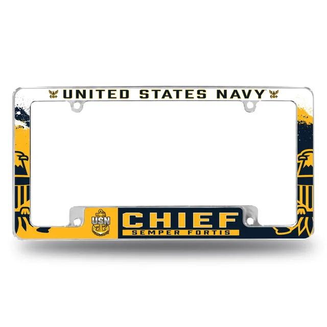 7.62 Design Navy Chief cornice targa auto cromata