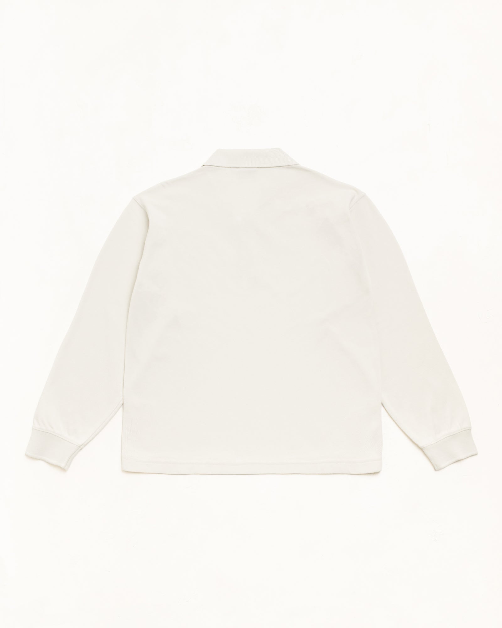 Stussy Classic Pique polo Bone manica lunga cotone