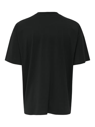 Only & Sons T-Shirt Girocollo Nera Stampa Uomo XL