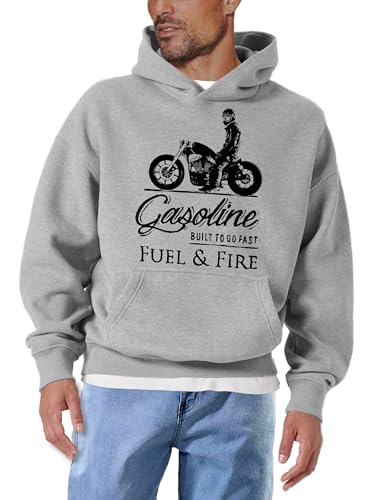 MAKAYA Felpe con Cappuccio Moto felpa uomo S