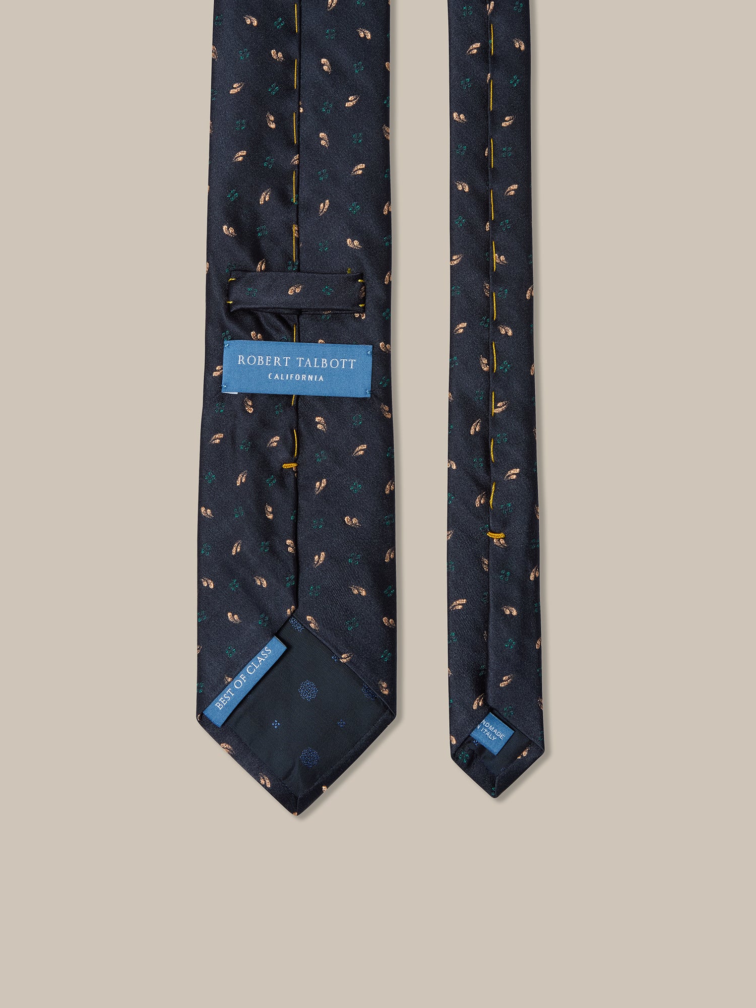 Robert Talbott Robert cravatta seta teal