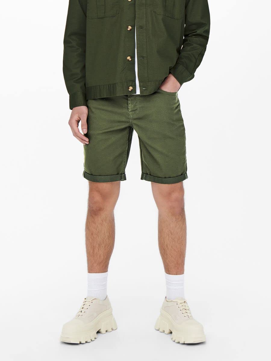 ONLY & SONS Onsply Reg Twill PK 1817 pantaloncini uomo twill
