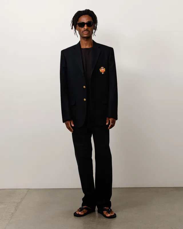 Stussy Outerwear Junya Sport Coat blazer nero lana 100%