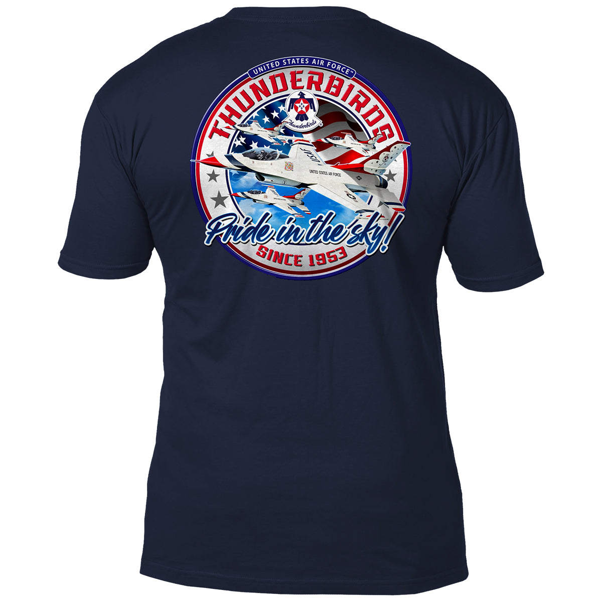 7.62 Design Thunderbirds maglietta uomo blu navy cotone