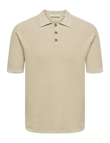 Only & Sons Onseric Reg 12 Struc SS Polo Uomo Argento