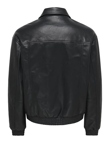 Only & Sons Onssantiago Giacca Uomo Nero Poliuretano