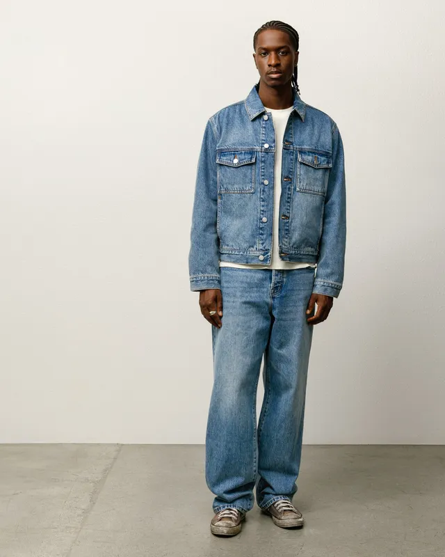 Stussy Big Ol Jean denim indaco stone wash 14,5 oz
