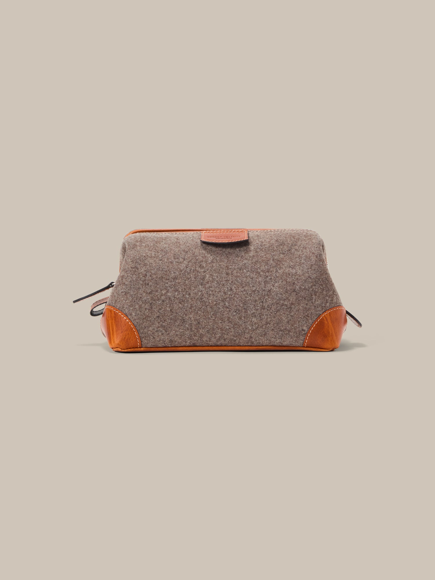 Robert Talbott Simpson Beauty Case Loden Grigio Pelle