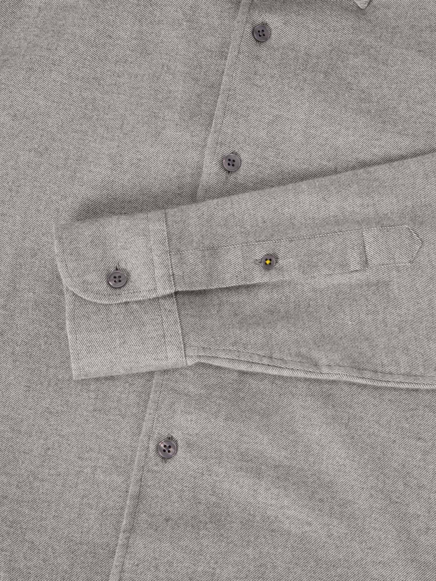 Robert Talbott Morgan Luxe camicia flanella grigia