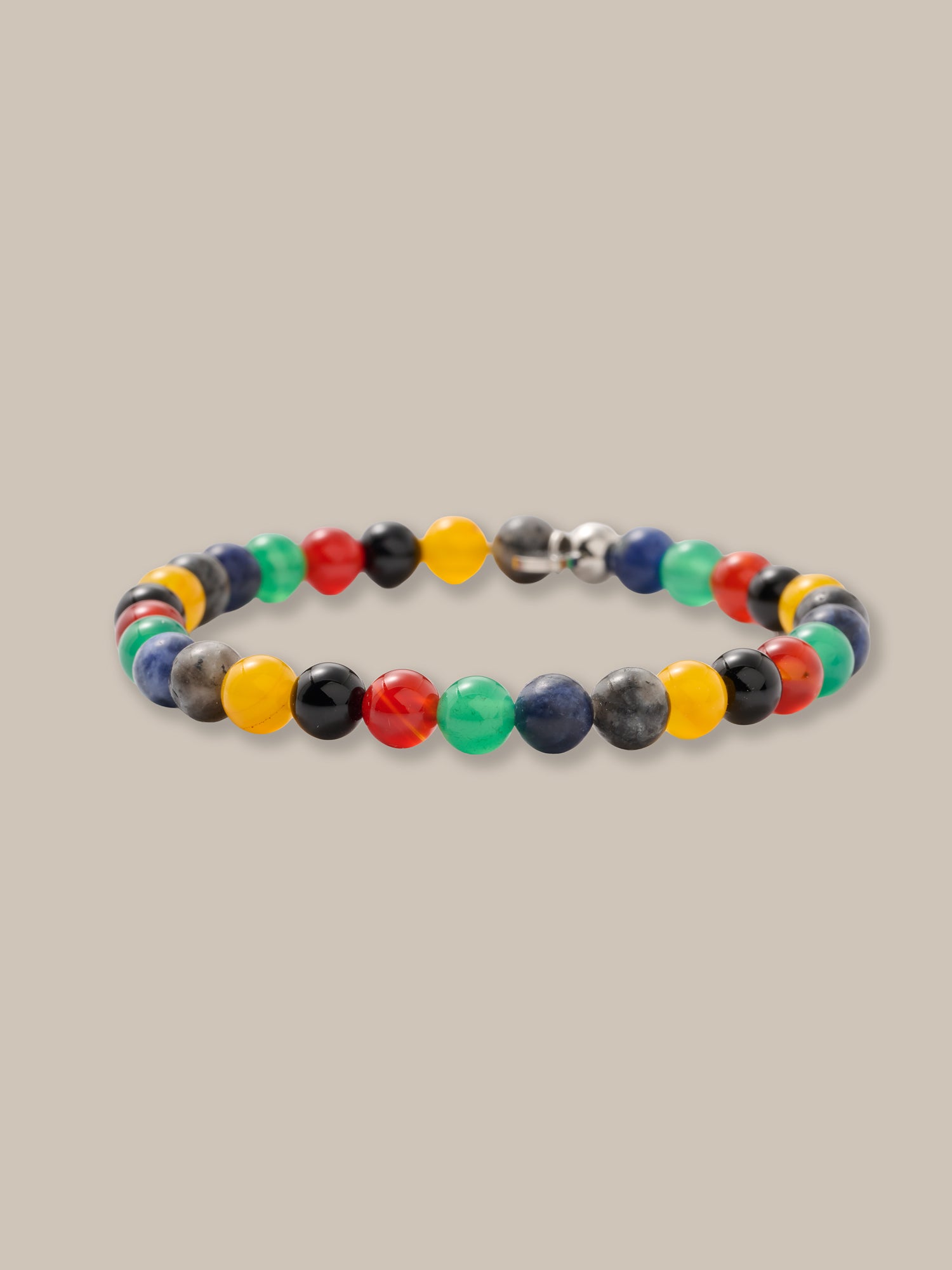 Robert Talbott Daniel bracciale pietre multicolor argento OS