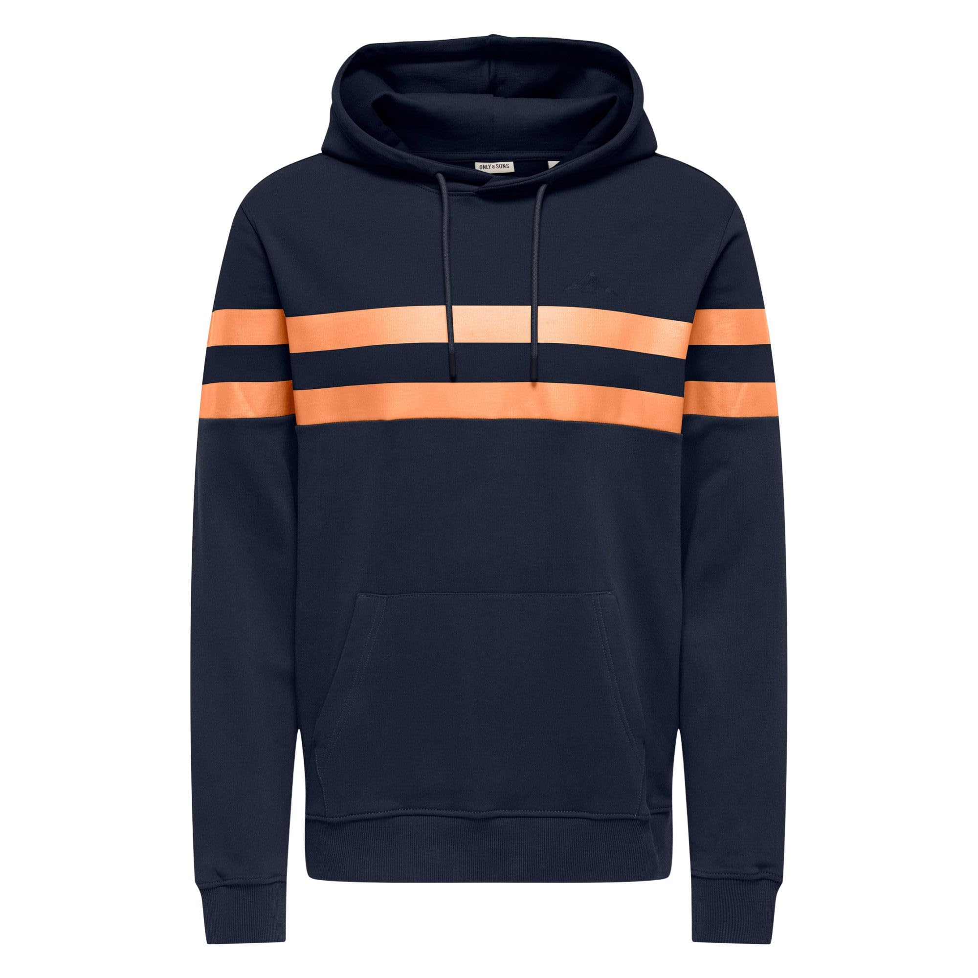 Only & Sons Thor Reg felpa cappuccio uomo blu cotone