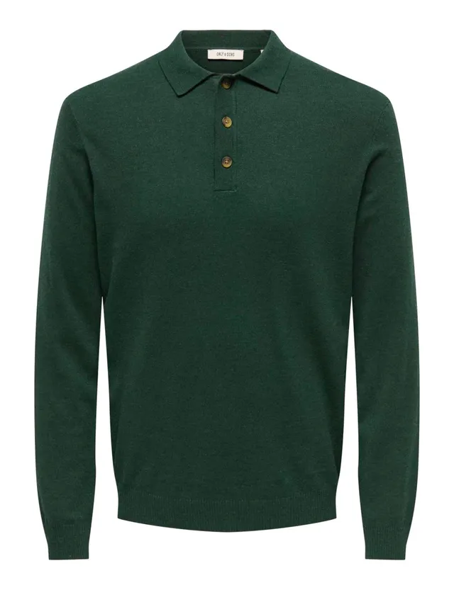 Only & Sons Onsloui Polo Uomo Maglia Nera M