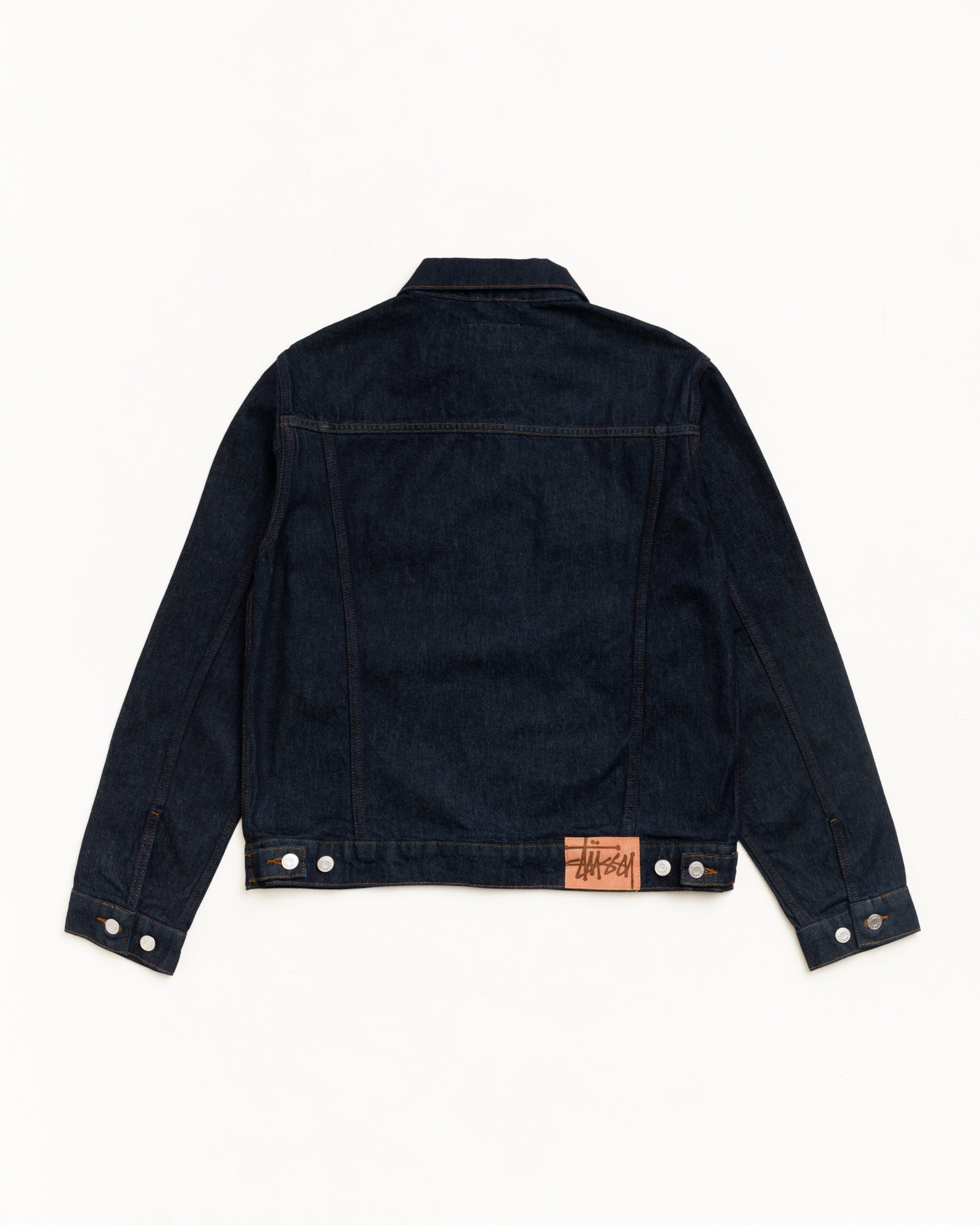 Stussy Denim Trucker Jacket Giacca Rinsed Indigo 475gsm