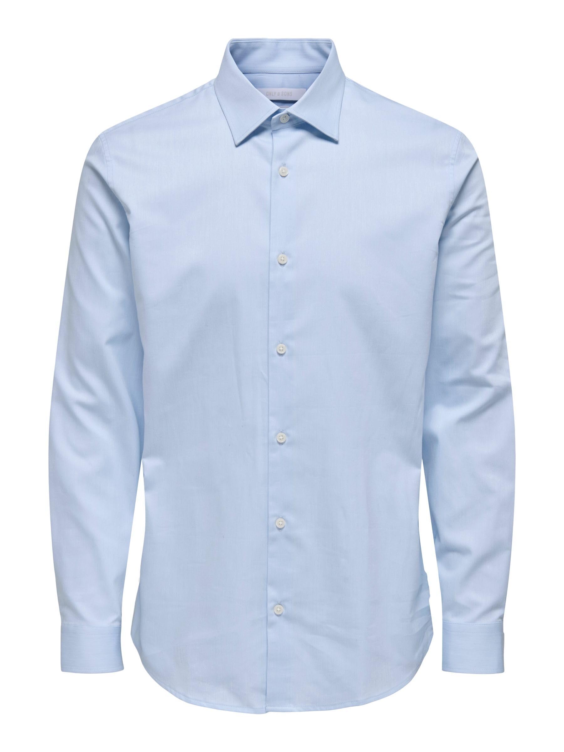 ONLY & SONS Onsjim Slim Camicia Blu Cachemire