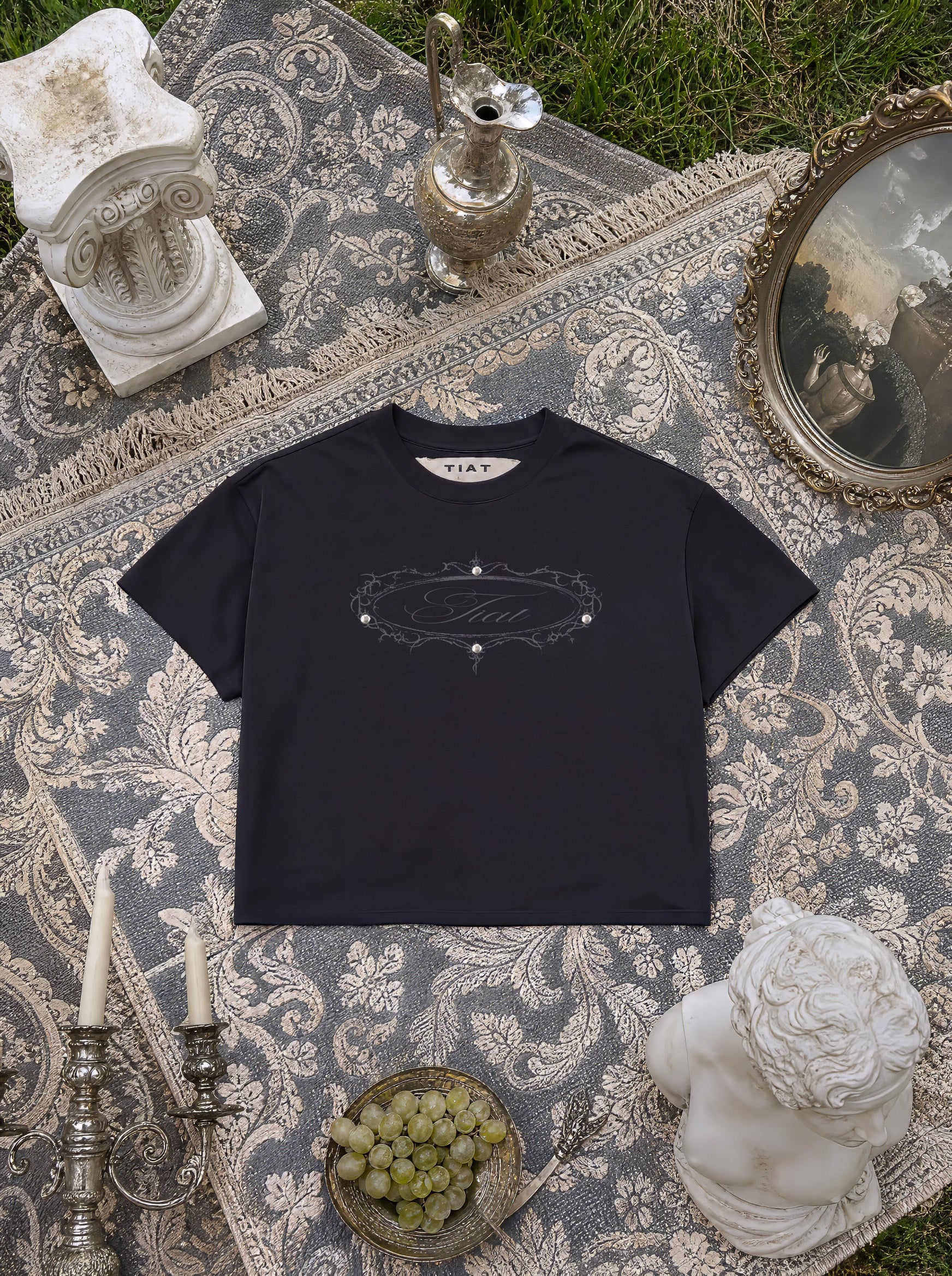 Tiat Rifugio Alchemical sigil black t-shirt nera uomo
