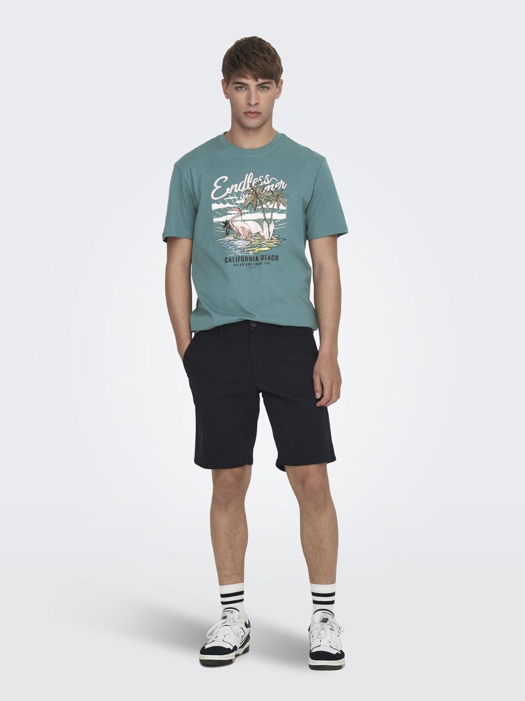 Only & Sons Onsalberto T-shirt cotone girocollo XL