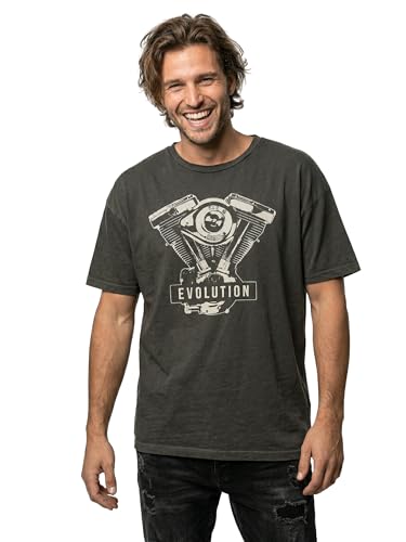 MAKAYA Evolution Moto T-Shirt Uomo XL Manica Corta Cotone