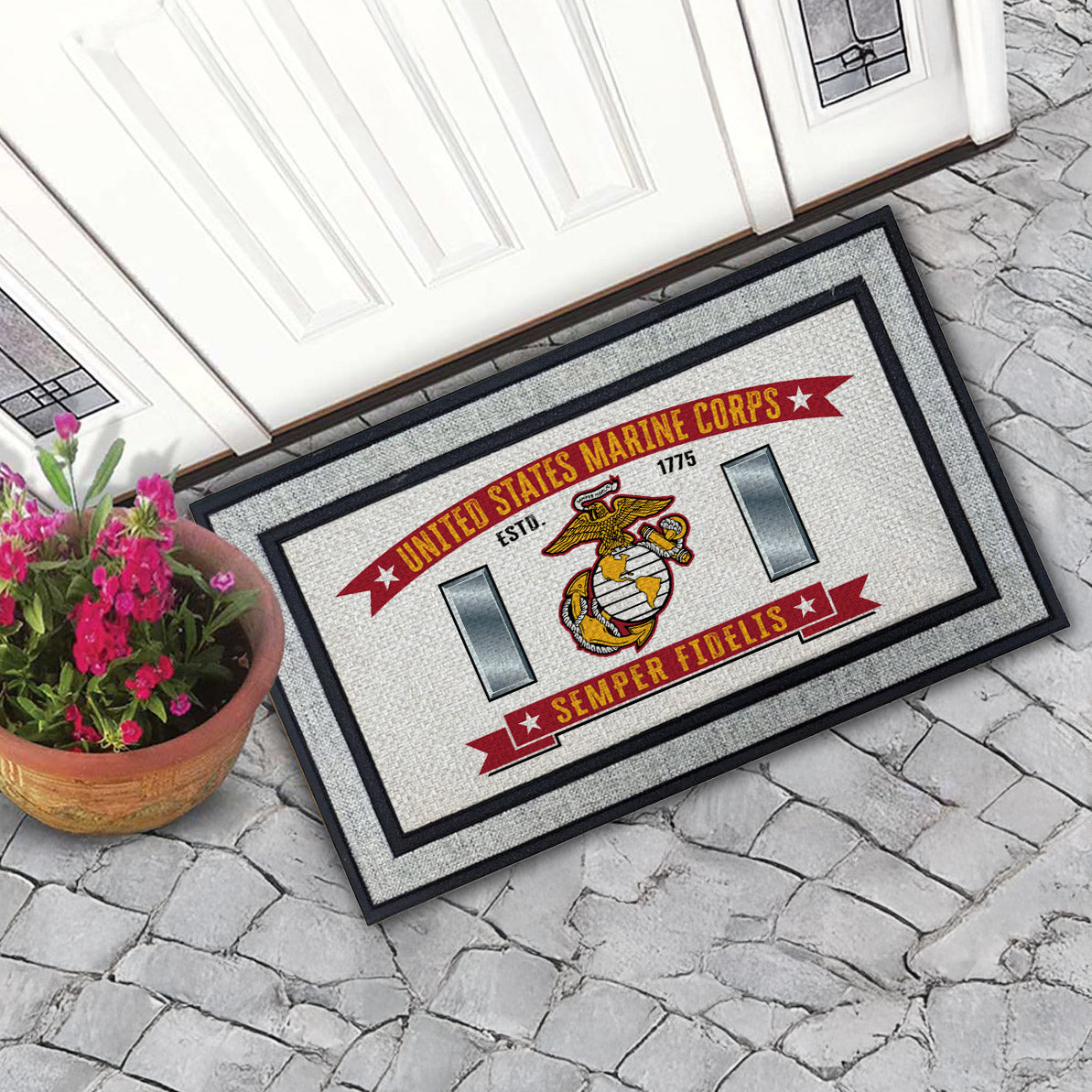 7.62 Design Home USMC First Lieutenant zerbino 45x76 cm gomma