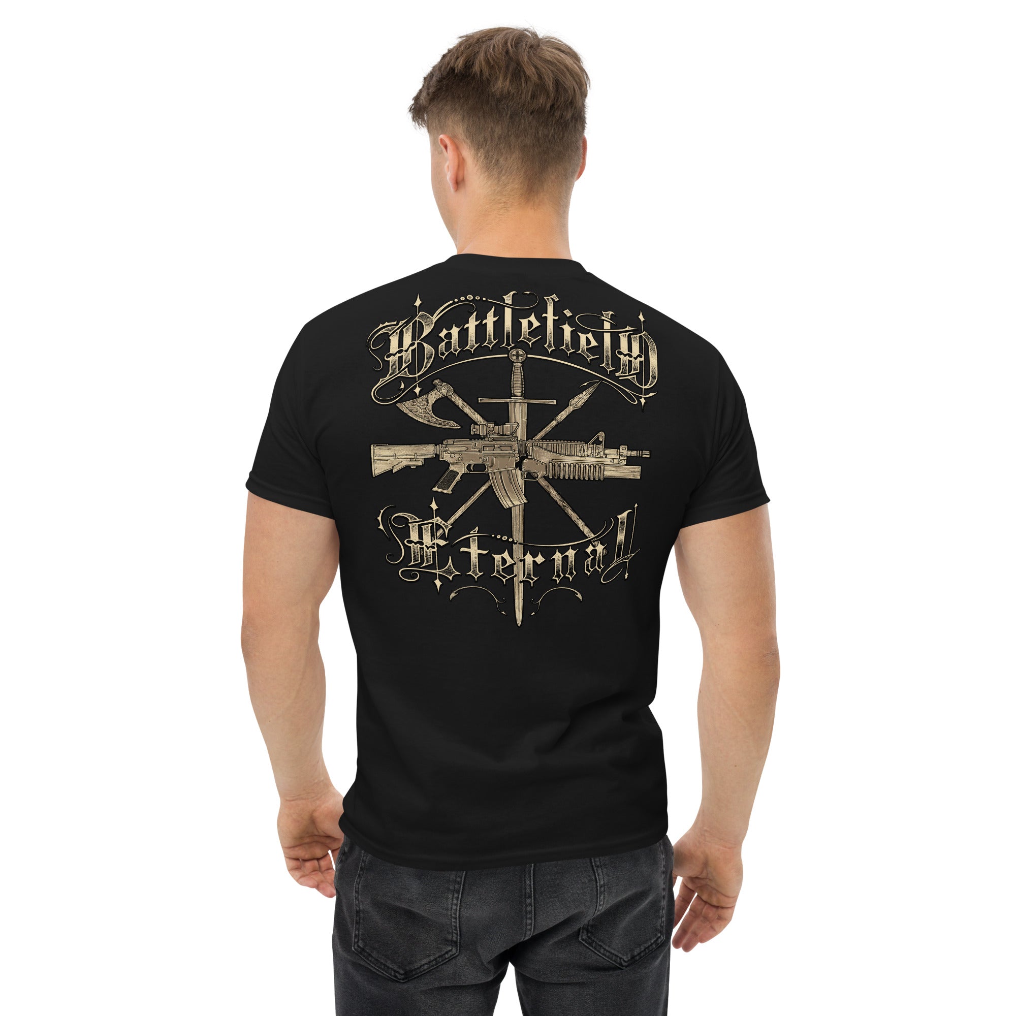 7.62 Design Battlefield Eternal t-shirt uomo nero cotone