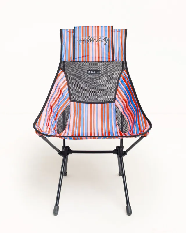 Stussy Helinox Sunset Chair sedia pieghevole rossa 145kg