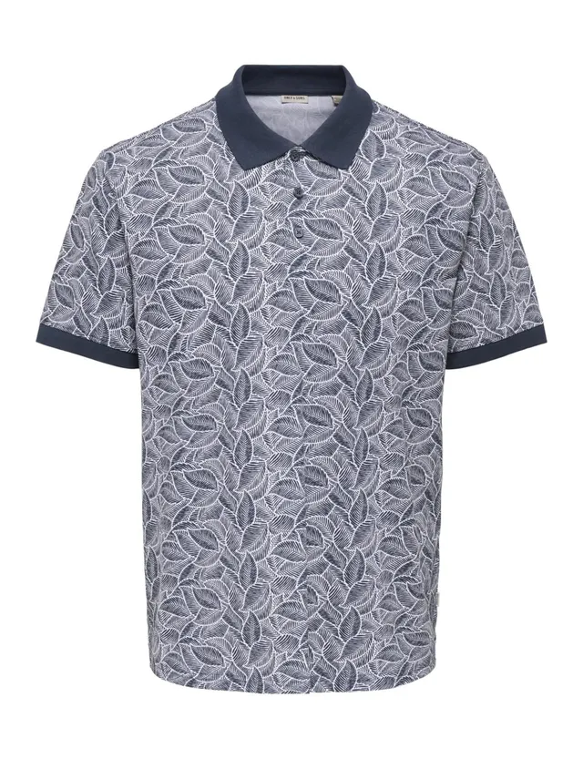 Only & Sons Onsjason Polo L Blu Notte Fantasia