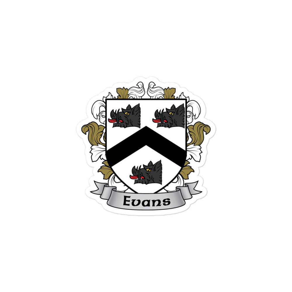 7.62 Design Evans Irish Crest Adesivo vinile 3x3