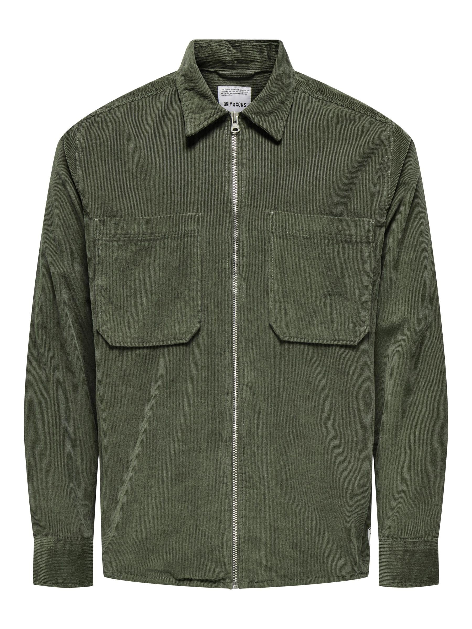 Only & Sons Onsalp Cord camicia velluto uomo S castor gray