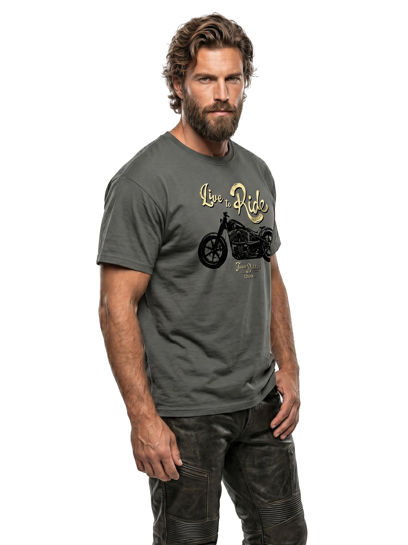 MAKAYA Live TO Ride T-Shirt Uomo Taglia L Cotone