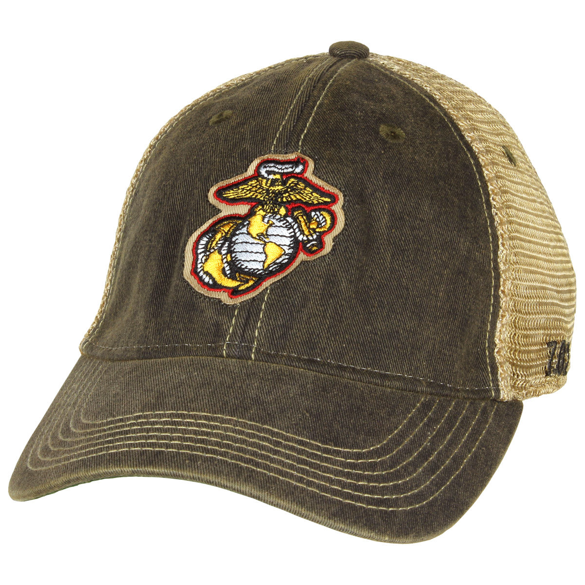 7.62 Design Eagle Globe Anchor Cappello trucker nero ricamato