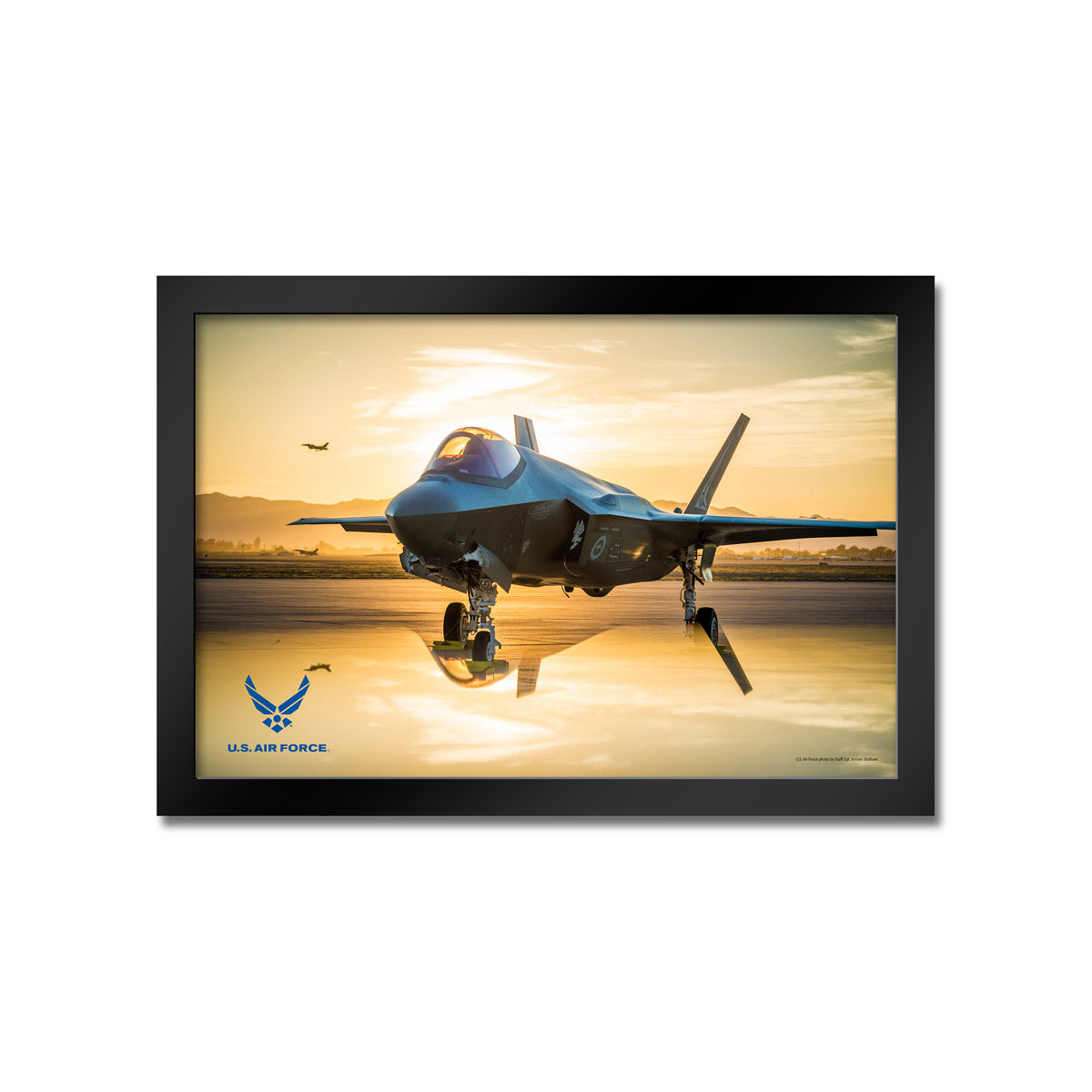 7.62 Design F-35 Stampa Incorniciata 14x20 US Air Force