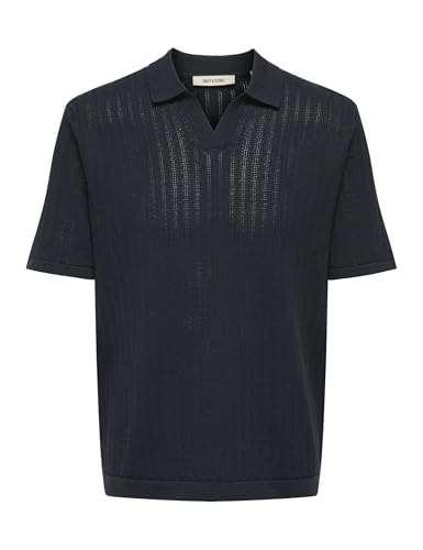 Only & Sons OnsMoon Reg 12 SS Split Polo Uomo Cotone Maniche Corte