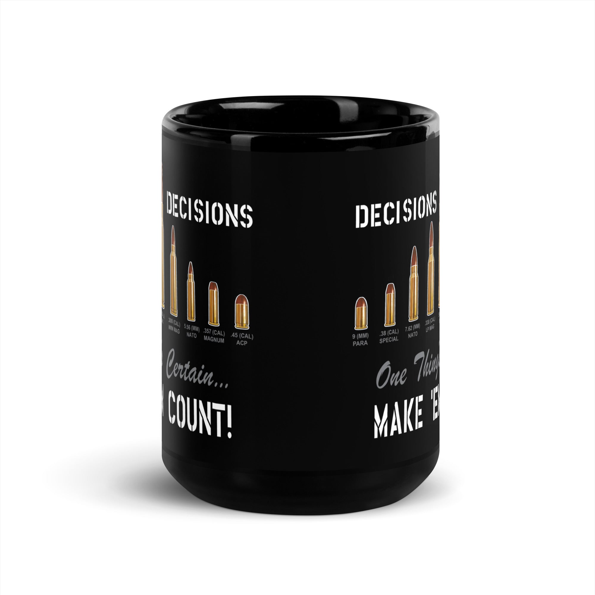 7.62 Design Decisions Decisions 2A tazza ceramica nera 443 ml