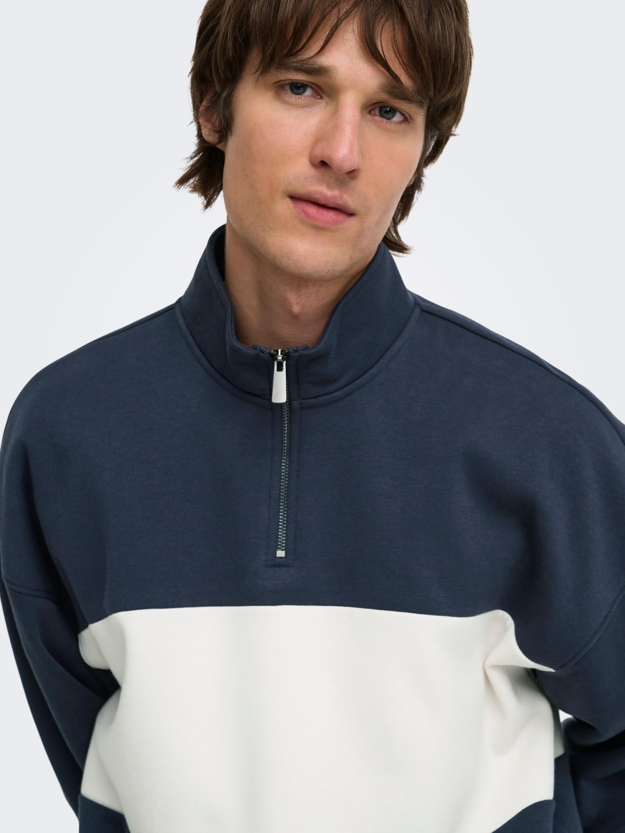 Only & Sons Onceres felpa blu Blue Nights XS uomo