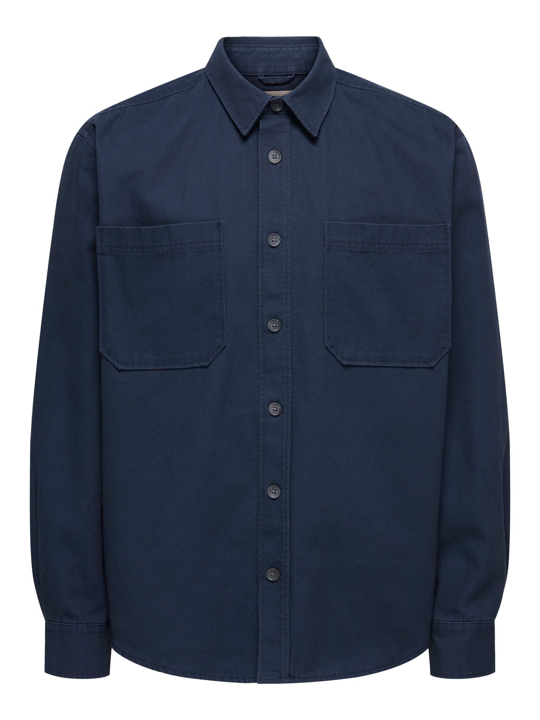 ONLY & SONS Onsalp Camicia Uomo Blue Nights M