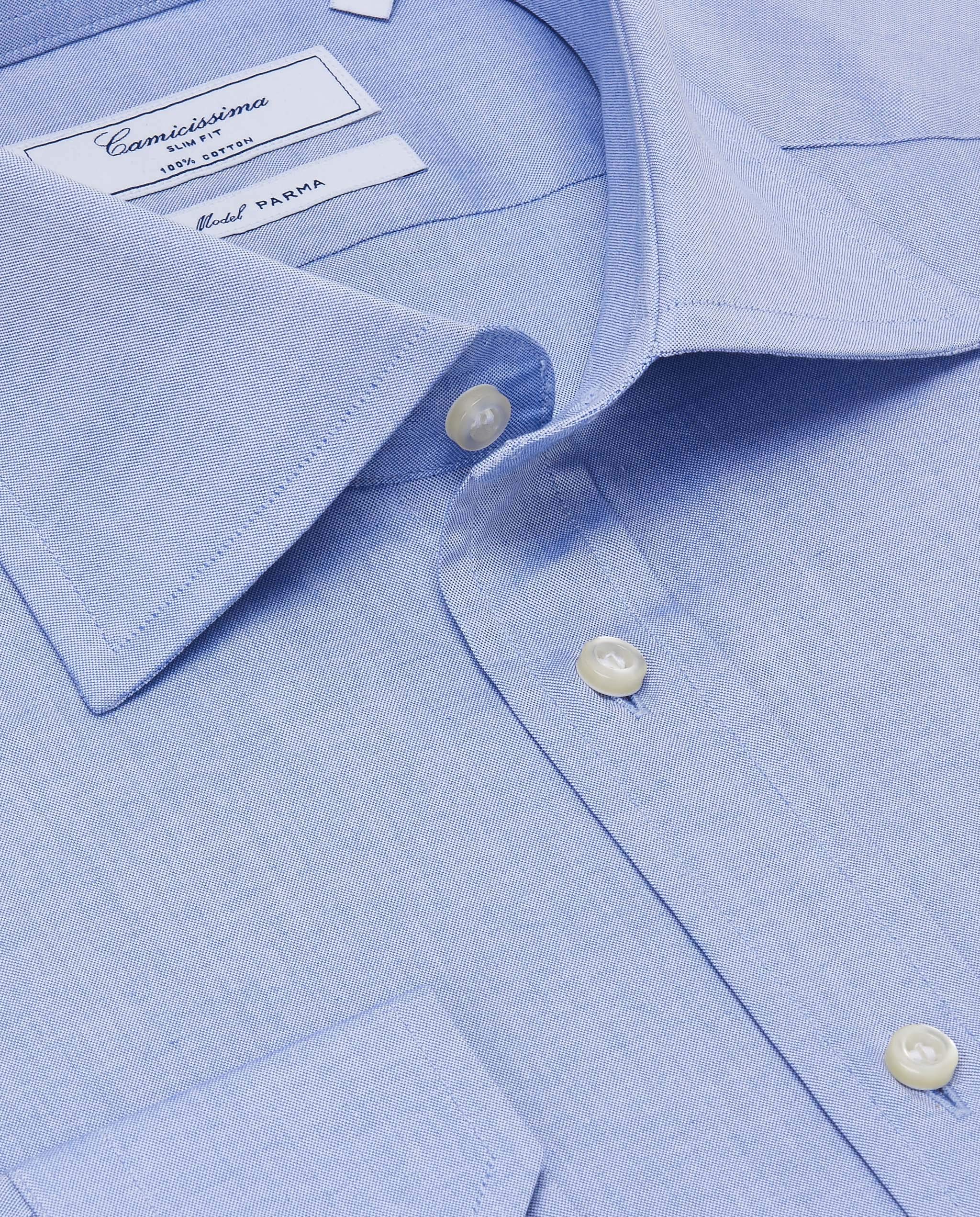 Camicissima Permanent camicia uomo azzurra slim fit