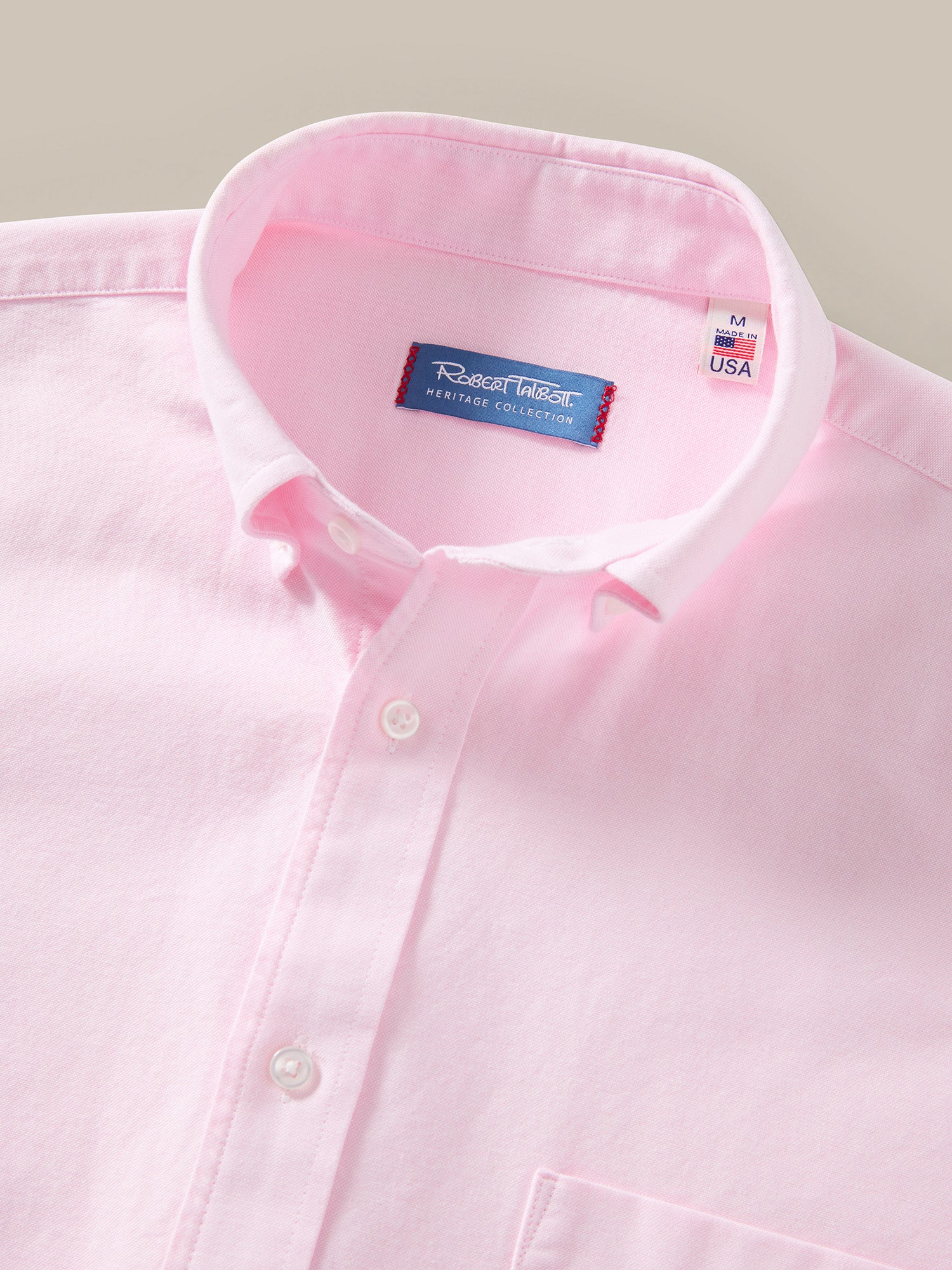 Robert Talbott George Oxford Camicia Uomo Rosa Cotone
