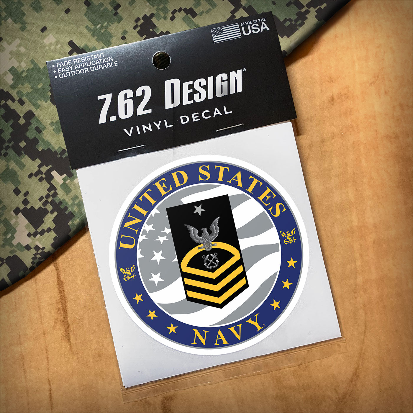 7.62 Design Senior Chief decal auto vinile 8,9 cm