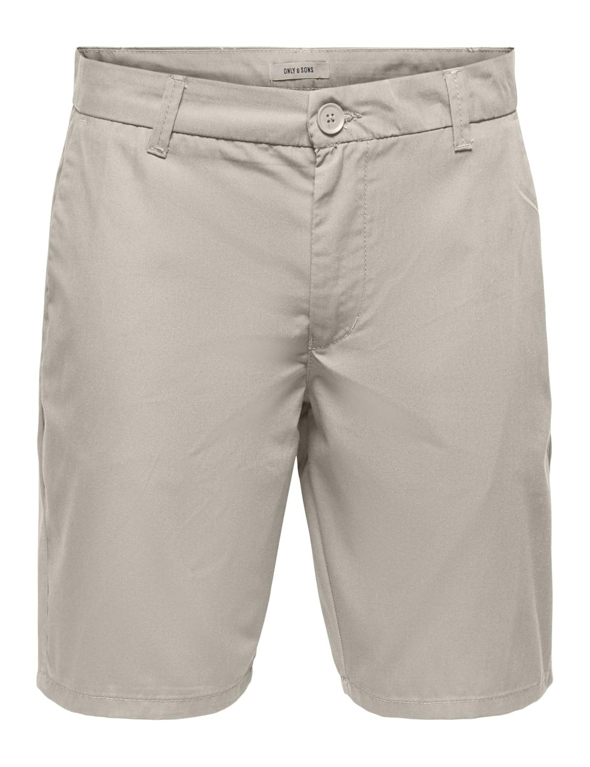 ONLY & SONS Onskal Chino 0287 Pantaloncini Uomo L Argento