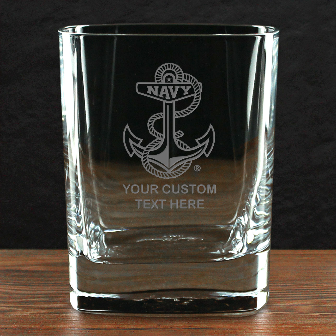 7.62 US Navy bicchiere whiskey 335ml Eagle personalizzato